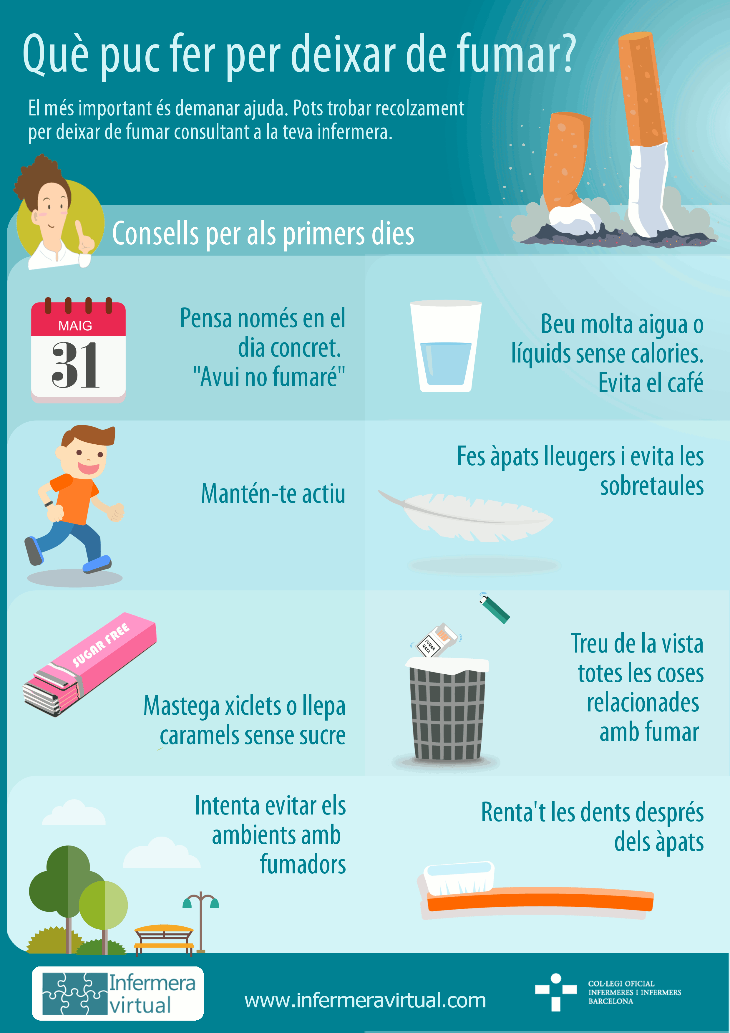 Infografia Deixar de fumar