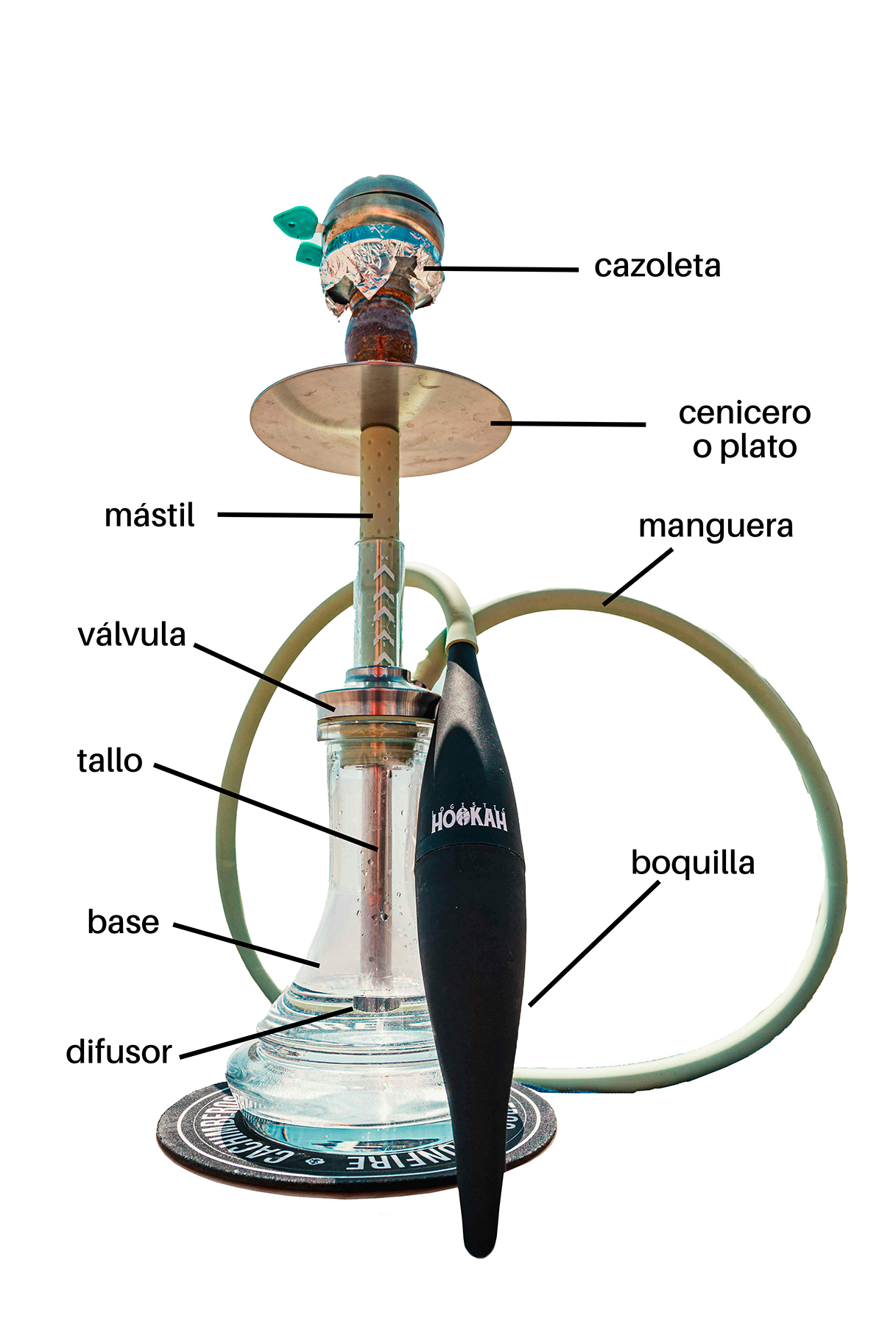 Partes de una cachimba