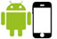 Logo de android y iphone